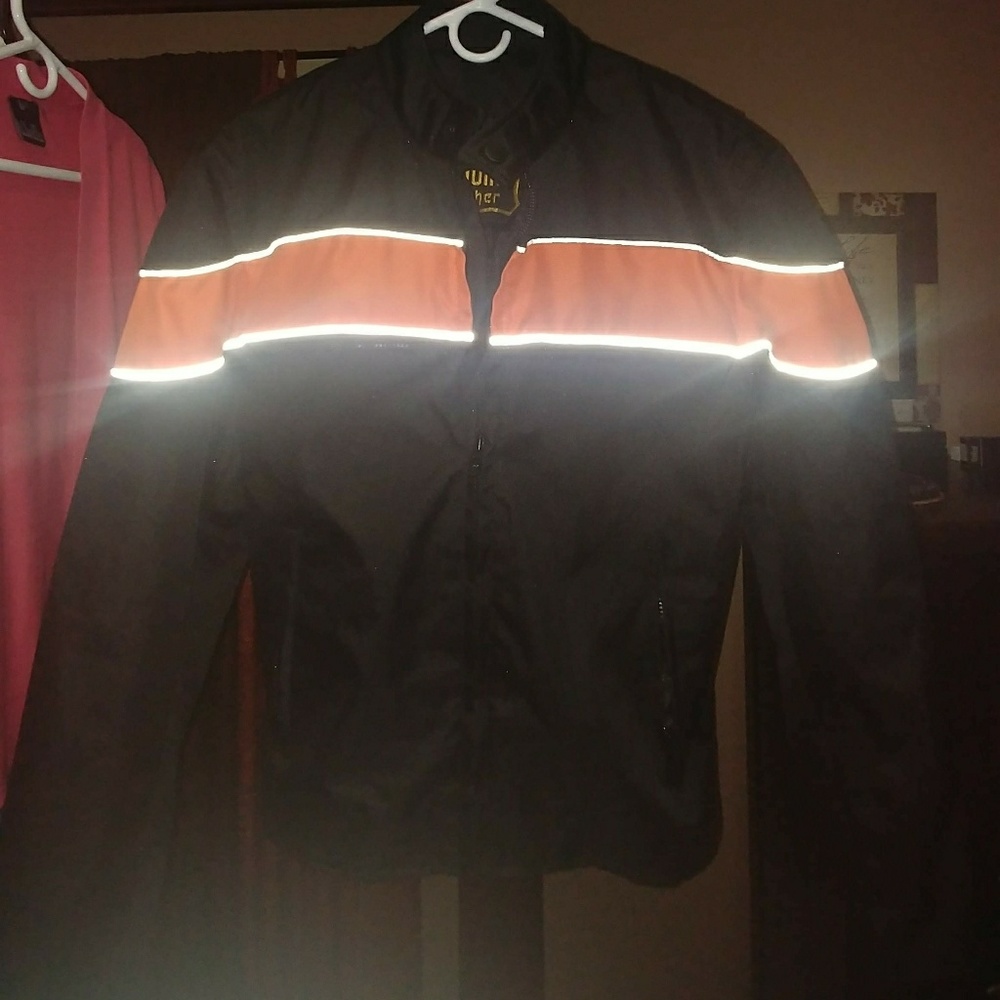 Leather Motorcycle Coat w/Zip-out Liner